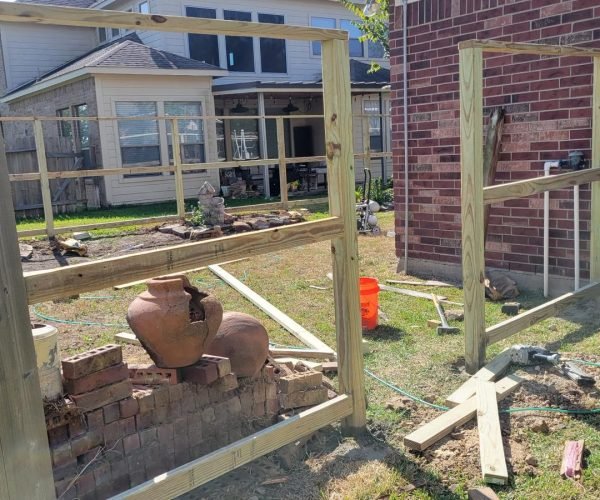 Professional fence installation using high-quality cedar, pine, and privacy fence materials, built for strength, security, and long-lasting durability.